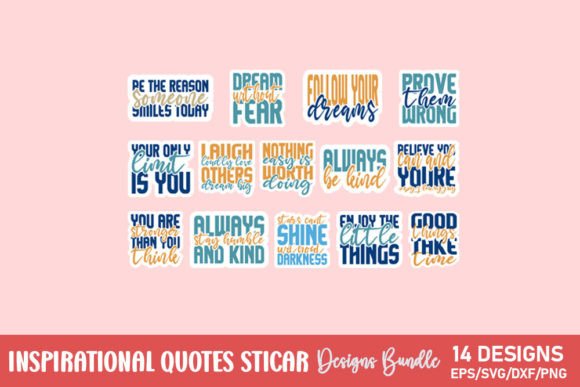 Download Inspirational Quotes Sticker Bundle - Inspiration Collection