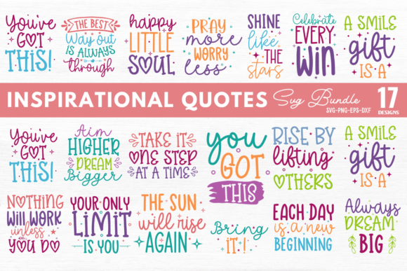 Download Inspirational Quotes SVG Bundle - Inspiration Collection