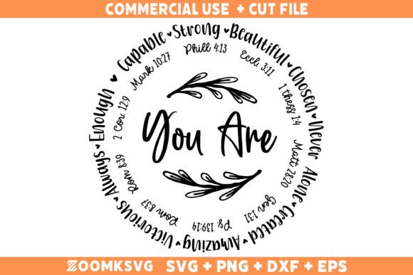 Download You Are Inspiration Bible Verse, Iron on - Inspiration Collection