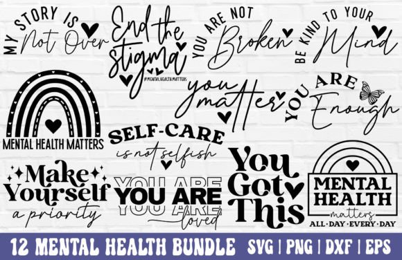 Download Mental Health SVG Bundle - Self Love SVG - Premium Resources